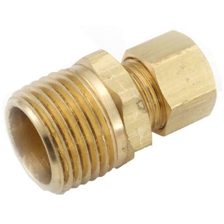 ANDERSON METALS 710068-1006 .63 Compression x .38 in. Male Iron Pipe Thread Connector 166552